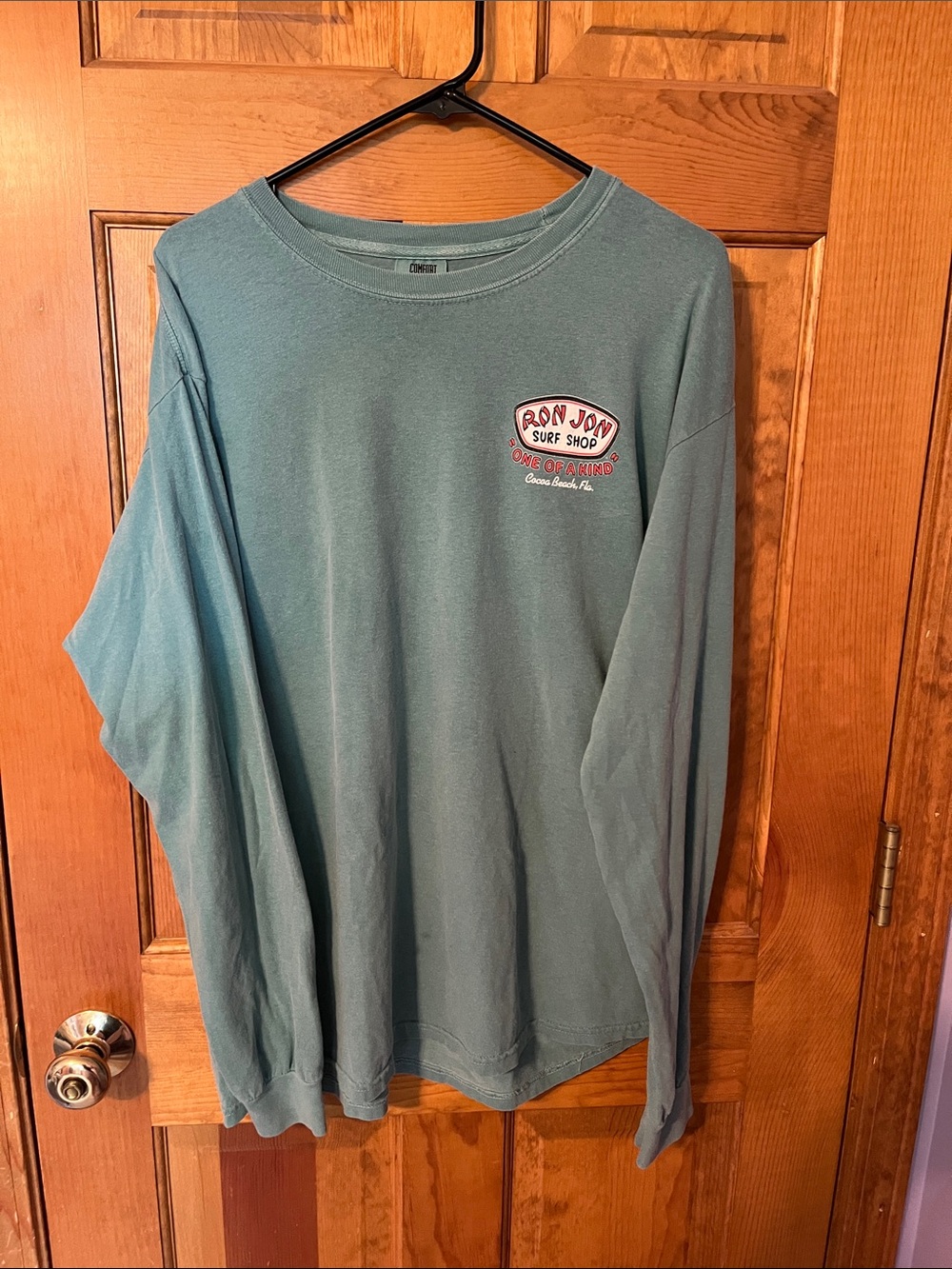 Ron Jon Teal-Blue Long Sleeve Surf Tee